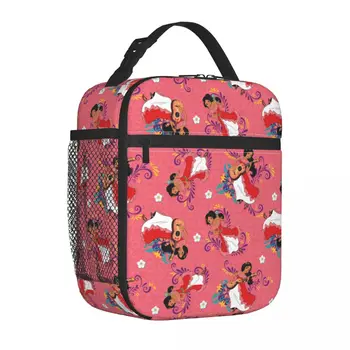 Утепленные сумки для ланча Disney Elena Of Avalor Princess, сумка-холодильник, контейнер для еды, ланч-бокс большой емкости для девочек и мальчиков, школьный